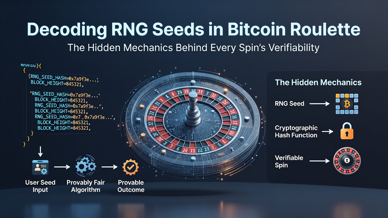 Darstellung der RNG-Seed-Mechanismen in Bitcoin-Roulette mit Fokus auf Verifizierbarkeit