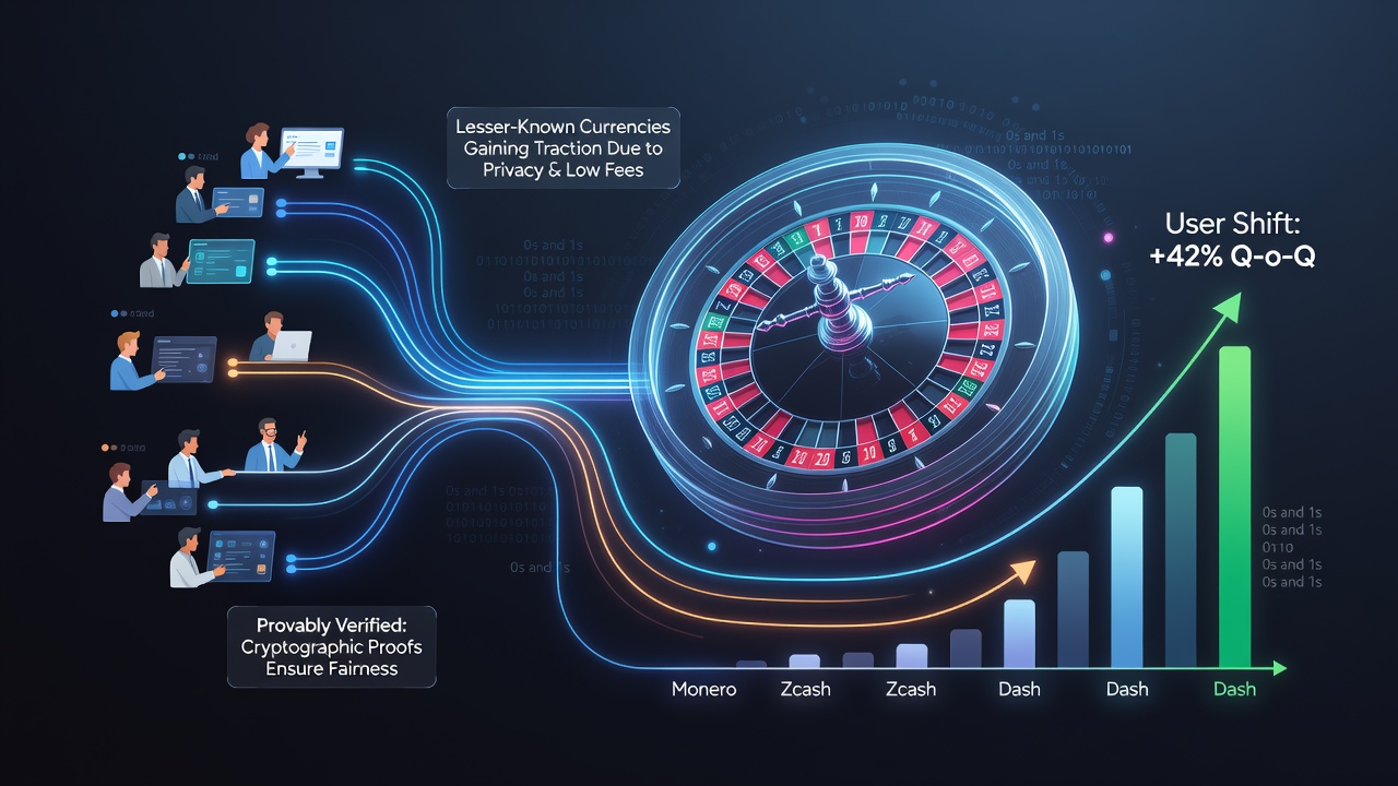 Analyse von Nutzerpräferenzen zeigt wachsende Akzeptanz alternativer Coins in dezentralen Roulette-Umgebungen auf Smartphones