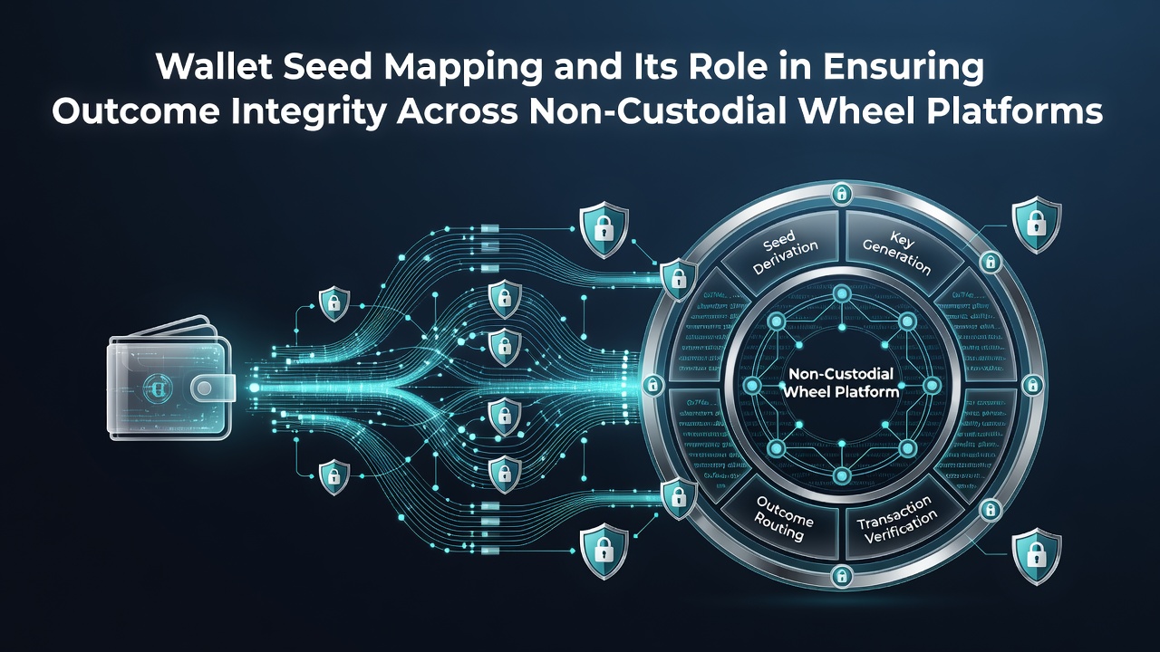 Illustration des Wallet Seed Mapping Prozesses in dezentralen Wheel-Plattformen