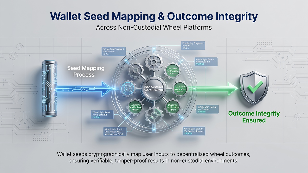 Darstellung der Überprüfung von Ergebnisintegrität durch Seed Mapping in Wheel-Plattformen